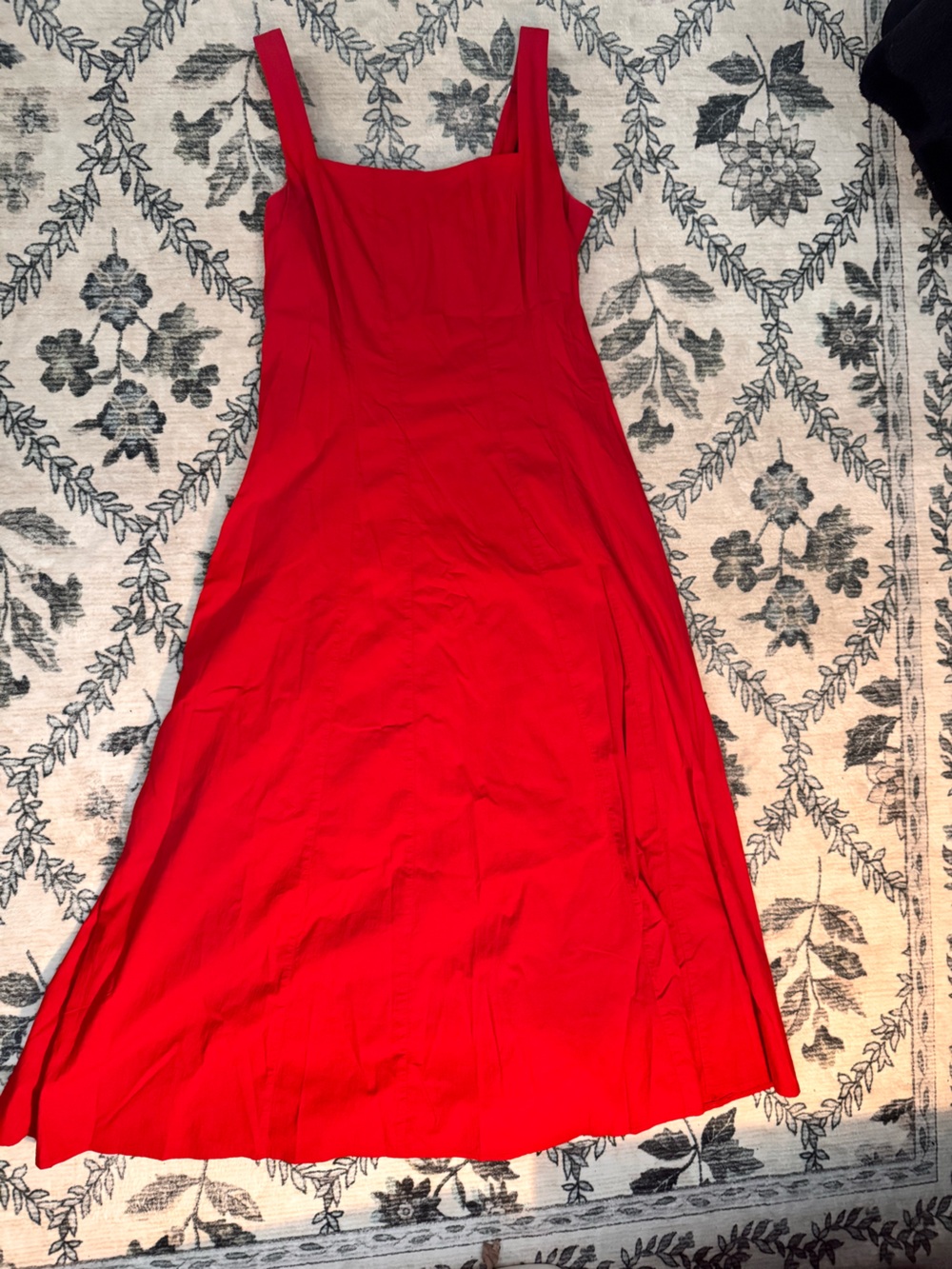 Abercrombie & Fitch Vibrant Red Maxi Dress with Square Neck